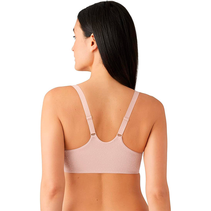 NWD Wacoal Women's Back Appeal Front Close Racerback T-Shirt Bra ROSE DUIST 38C
