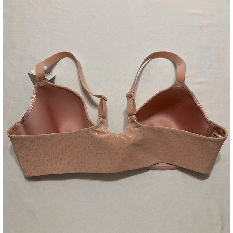 NWD Wacoal Women's Back Appeal Front Close Racerback T-Shirt Bra ROSE DUIST 38C