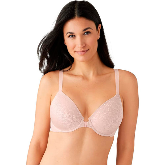 NWD Wacoal Women's Back Appeal Front Close Racerback T-Shirt Bra ROSE DUIST 38C