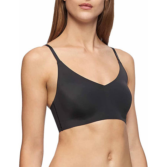 Calvin Klein Invisibles Seamless Wireless Triangle Bralette Bra Black XS