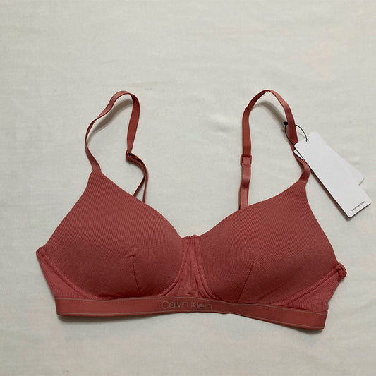 Calvin Klein Pure Ribbed Lightly Lined Bralette Rebelious S