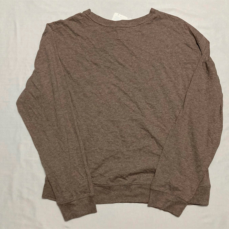Calvin Klein Form Body To Long Sleeve Lounge Only Sweatshirt Brown L