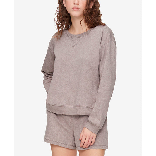 Calvin Klein Form Body To Long Sleeve Lounge Only Sweatshirt Brown L