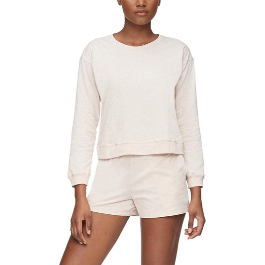 Calvin Klein  Crew Neck Night Wear Only Sleep Shirt Beige S