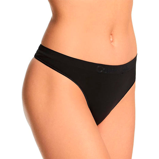 Calvin Klein Women's Bonded Flex Thong Black S
