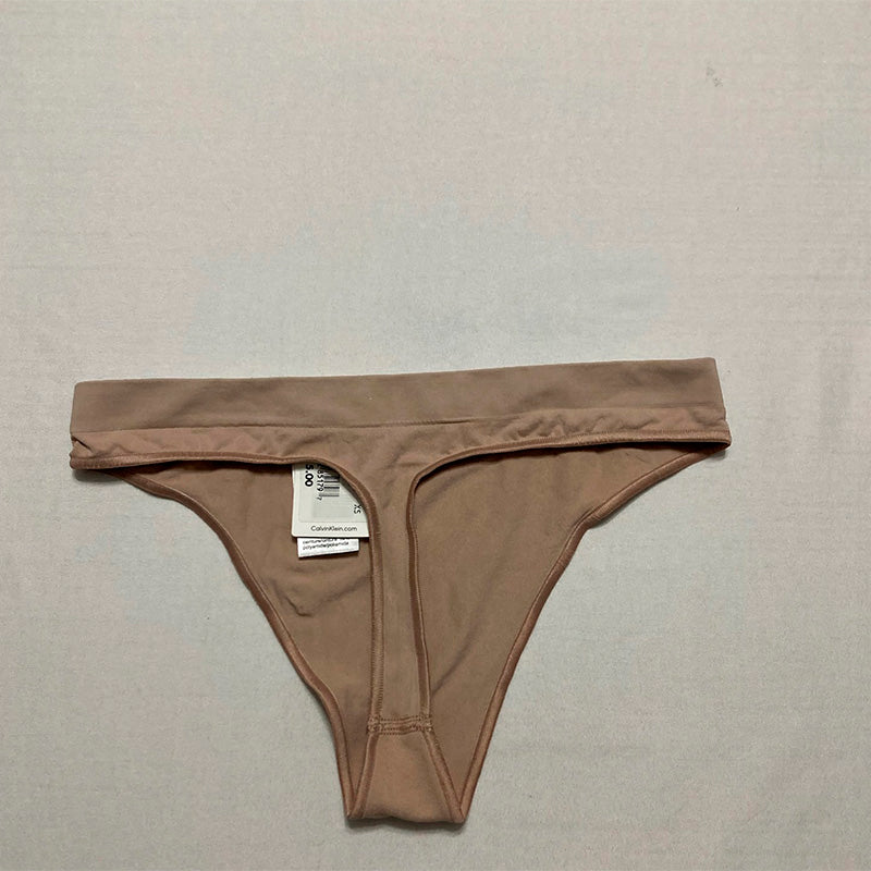 Calvin Klein Bonded Flex Mid Rise Thong Panty Cedar XS