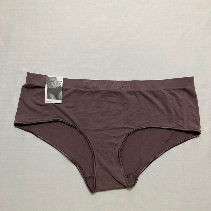 Calvin Klein Bonded Flex Seamless Boyshorts Cocoa L