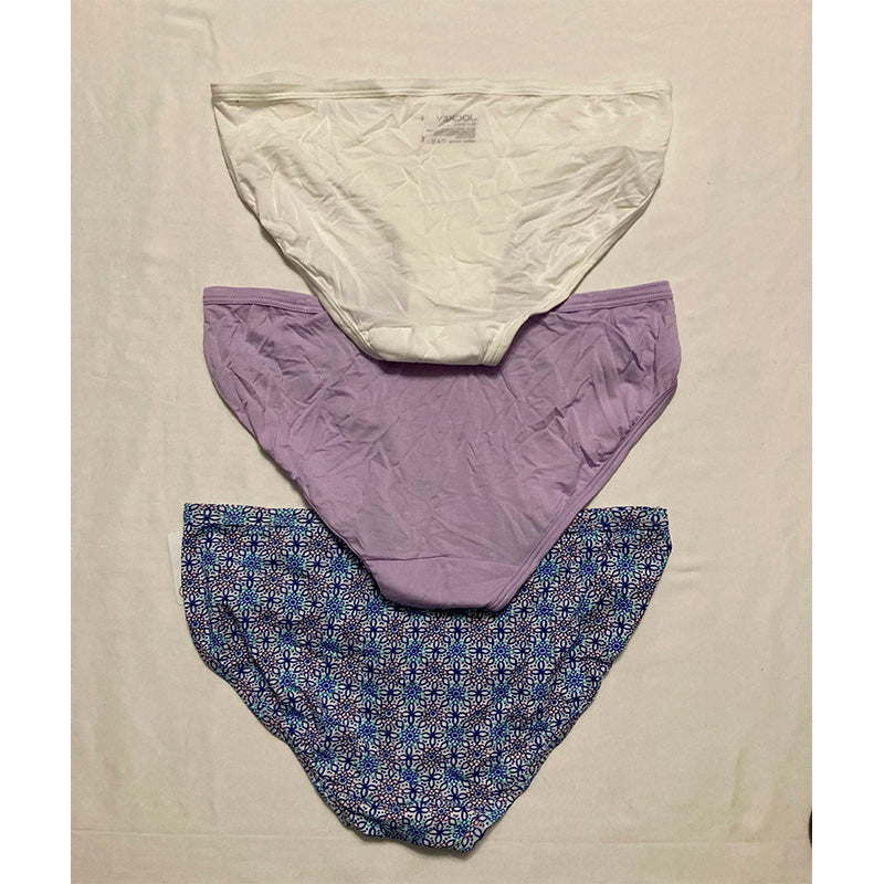 Jockey Underwear Supersoft Bikini - 3 Pack Crochet Tile/Soft Lilac/White S