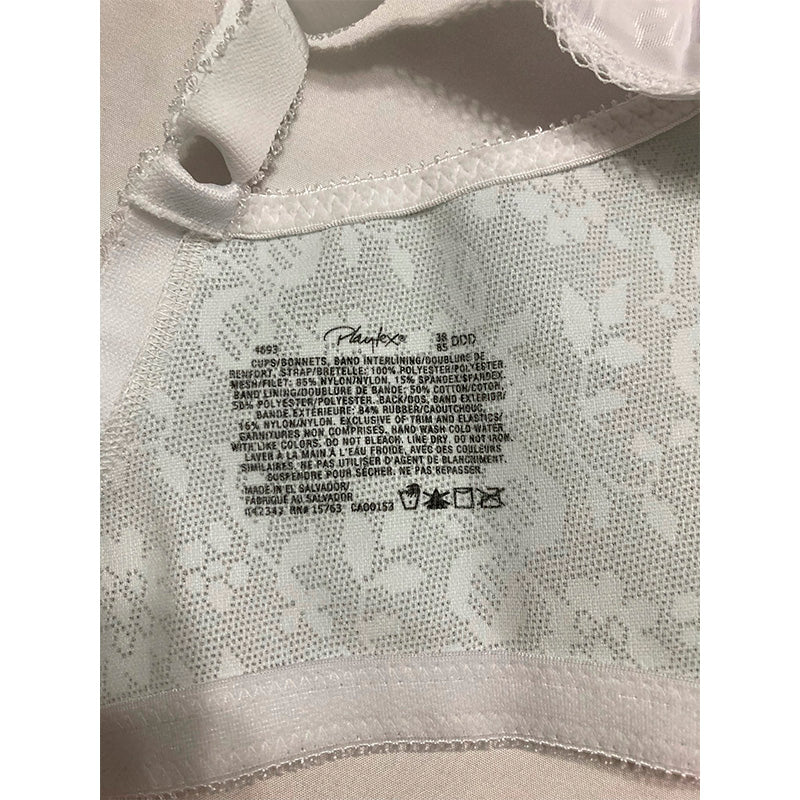 PLAYTEX Comfort-strap Wireless Bra White 38DDD