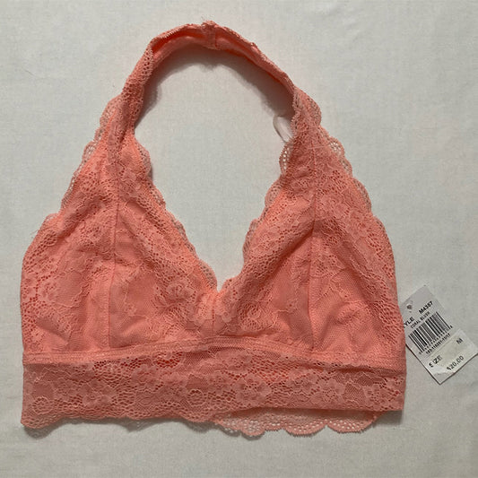 Maidenform Lace Halter Bra Coral M