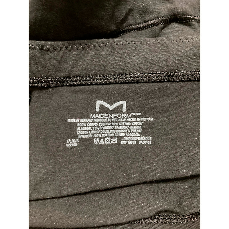 Maidenform Boyshort Underwear Comfortable Full-coverage Boy-short Black L
