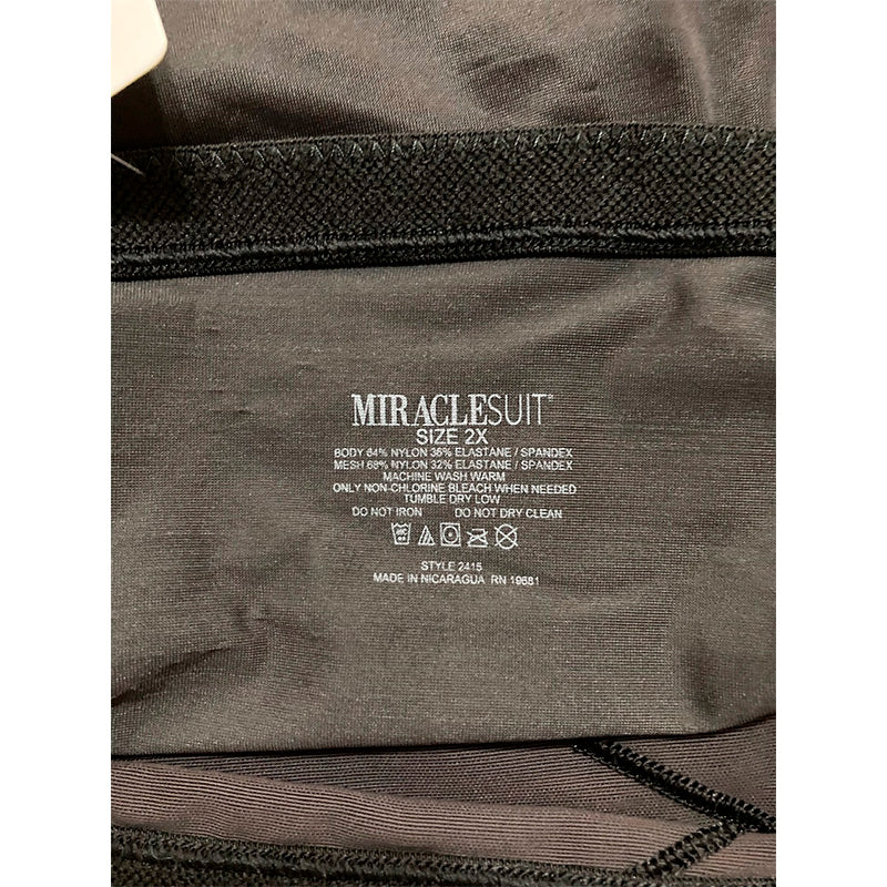 Miraclesuit Womens Tummy Tuck High Waist Shaping Panty Brief Black 2X