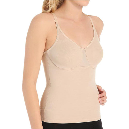 Miraclesuit Shapewear Extra Firm Sexy Sheer Shaping Camisole Nude Tank Top 36B