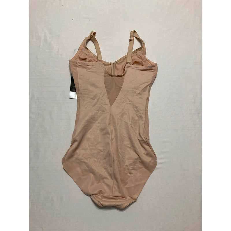 Miraclesuit Sexy Sheer Extra Firm Control Bodysuit 36D Nude