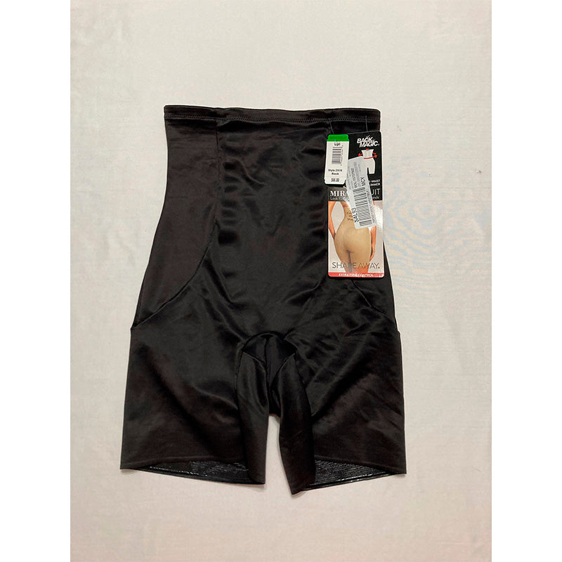 Miraclesuit Women's Shapewear Hi-Waist Thigh Slimmer Black L
