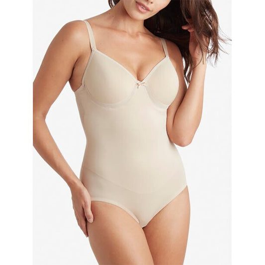 Miraclesuit Low Back Extra Firm Control Bodysuit Nude 38DD
