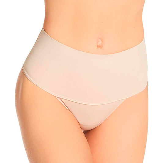 Miraclesuit Women's Comfy Curves Waistline Thong Warm Beige XL