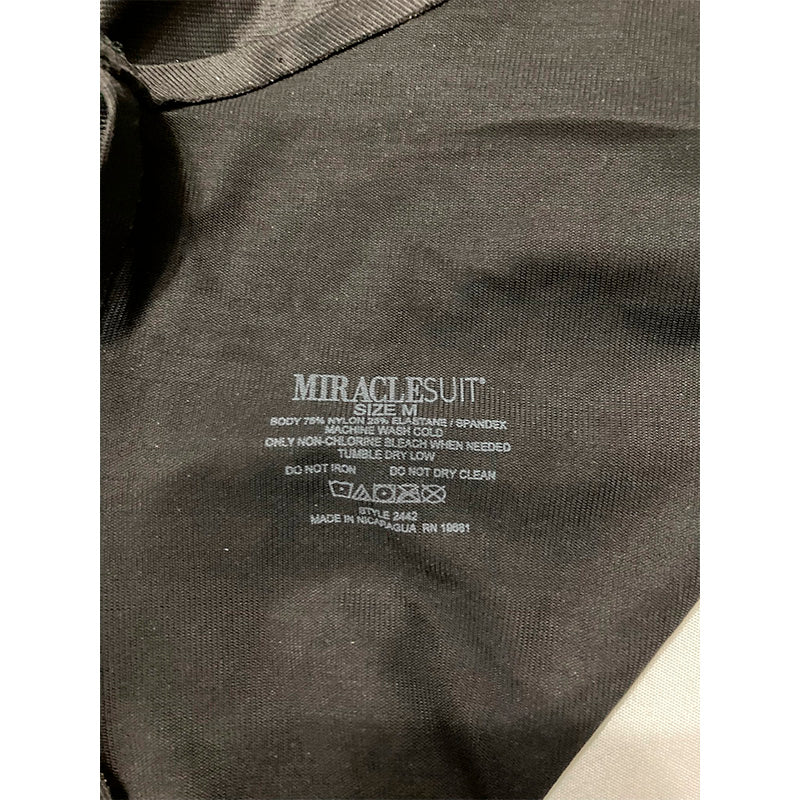 NWD Miraclesuit Firm Control Low Back All-in-One Bike Shorts Black M
