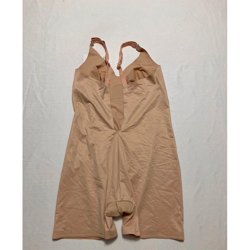 Miraclesuit Firm Control Low Back All-In-One Bike Shorts Beige 2X