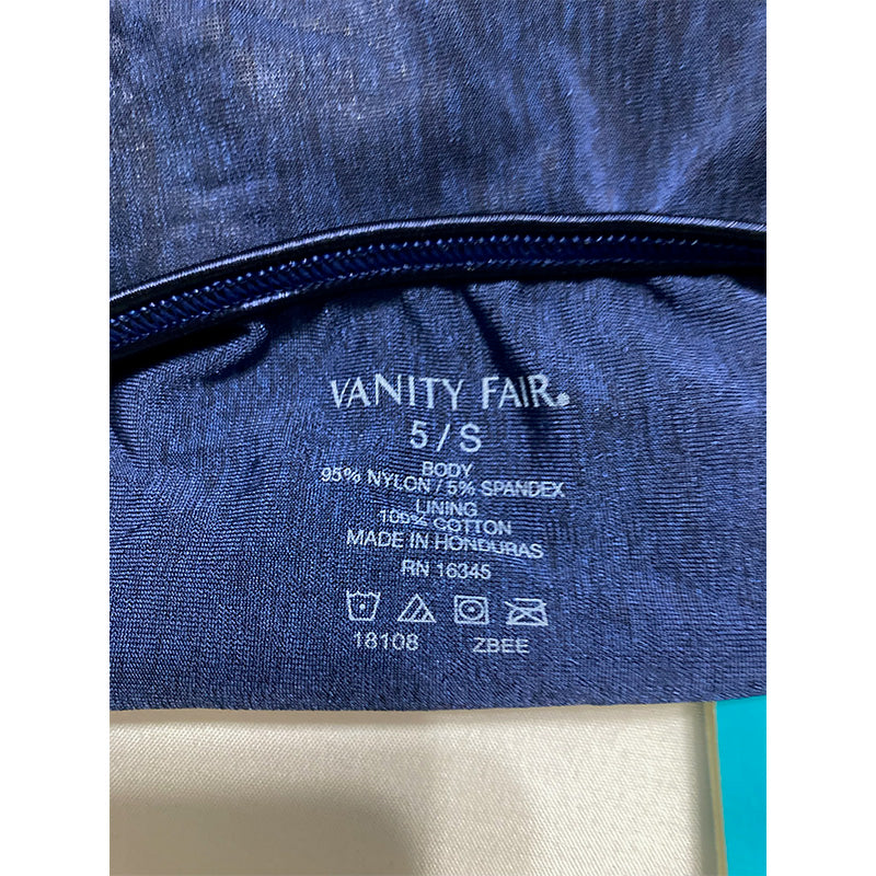 Vanity Fair Illumination String Bikini Panties Silky Stretch & Satin Trim Ghost Navy 5