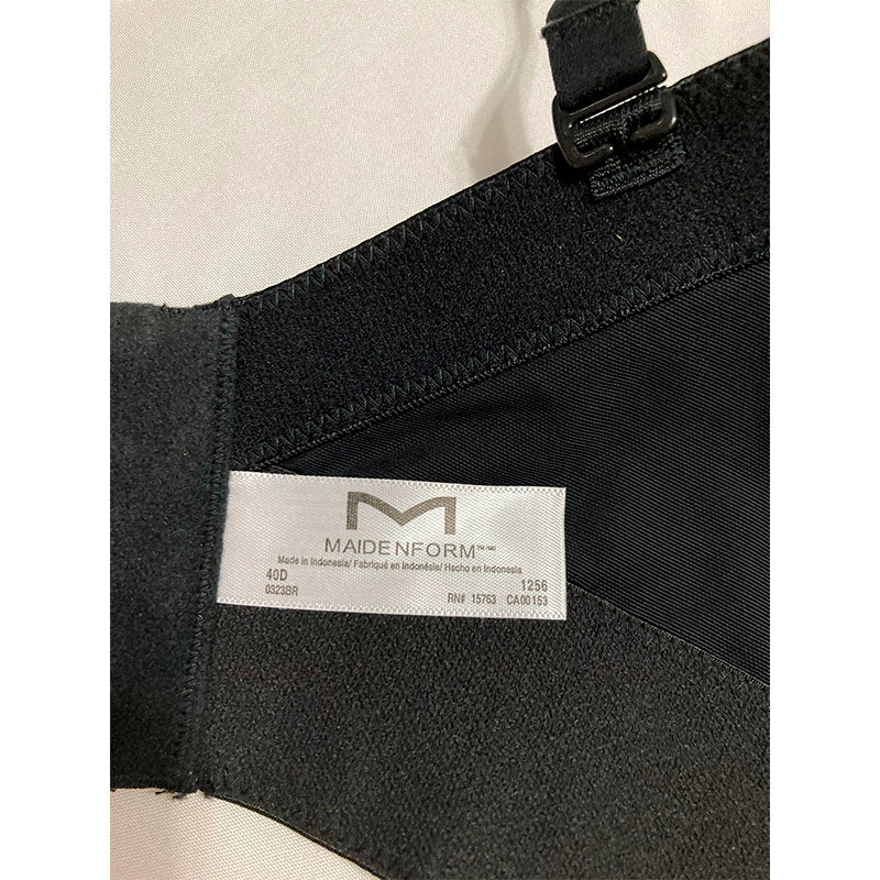 Bali Double Support Wire-Free Bra Black 36B