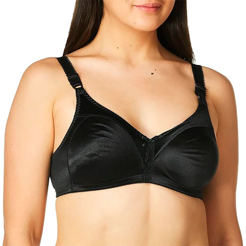 Bali Double Support Wire-Free Bra Black 36B