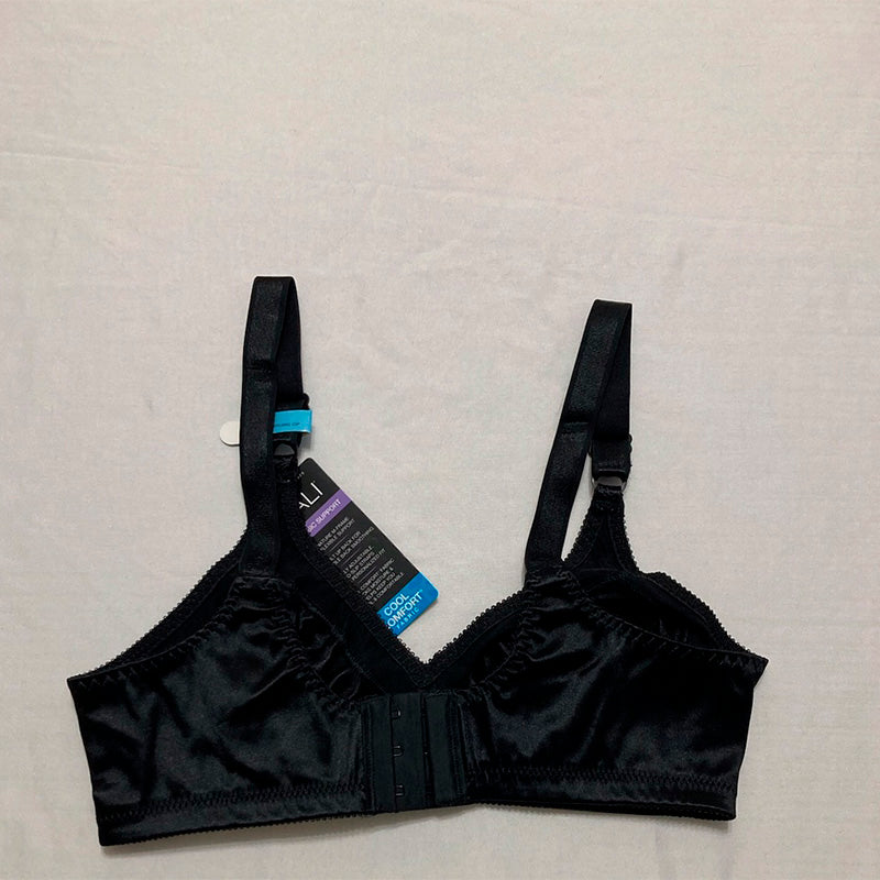 Bali Womens Double Support Wireless Bra Black 34C