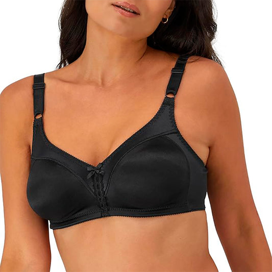 Bali Womens Double Support Wireless Bra Black 34C