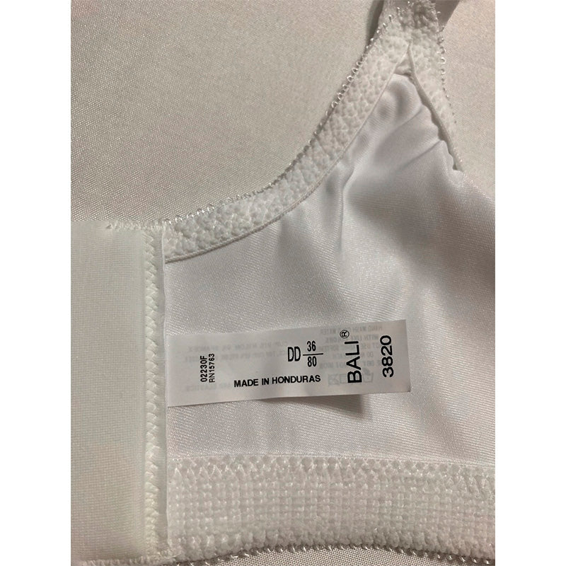 Bali Womens Double Support Wireless Bra White 36DD