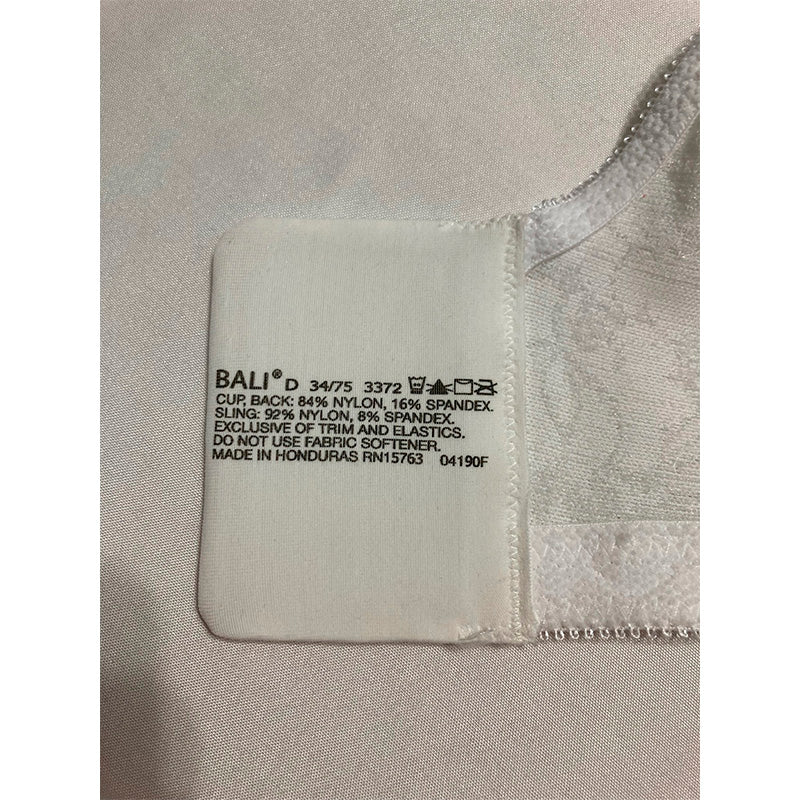 Bali Women's Double Support Spa Closure Wire-Free Bra White 34D