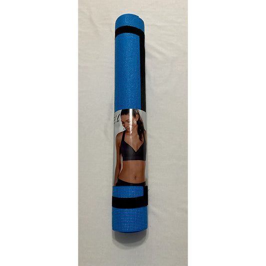 Jockey Yoga Mat & Carrying Strap Blue