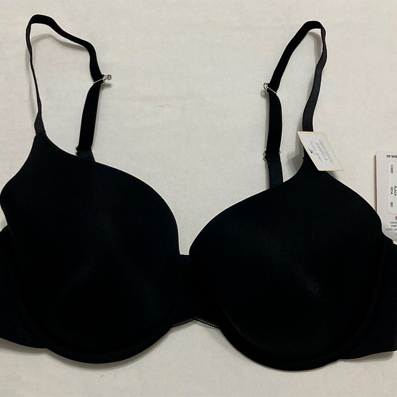 OnGossamer Women's Sleek Micro Everyday T-Shirt Bra Black 36D
