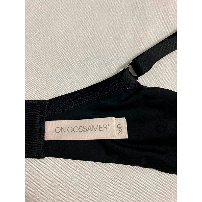 OnGossamer Women's Sleek Micro Everyday T-Shirt Bra Black 36D