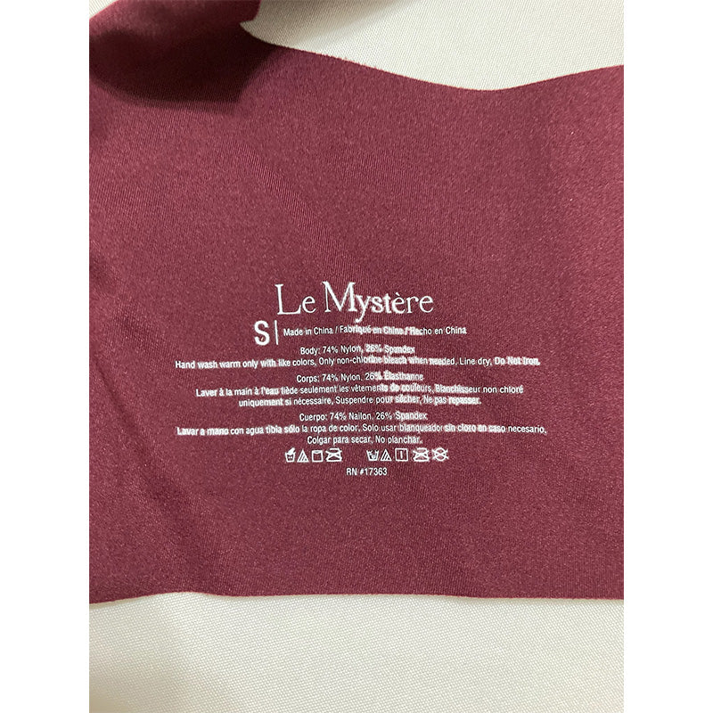 Le Mystere Smooth Shape Wire-Free Bralette S Dark Cherry