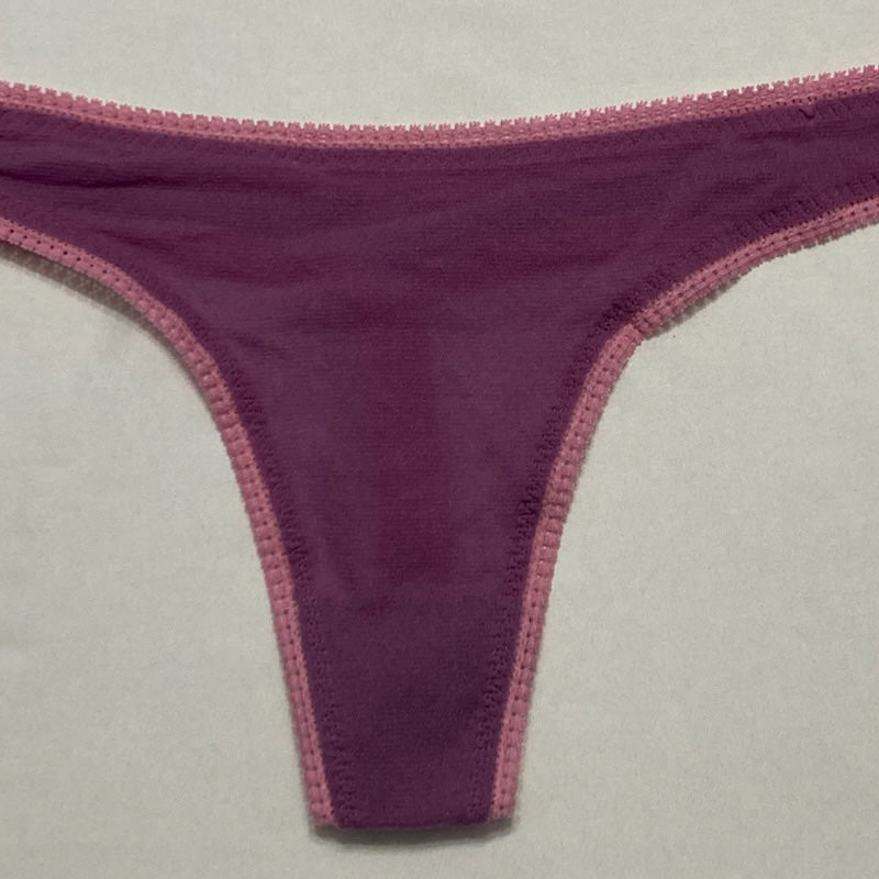 OnGossamer Mesh Hip Thong Panties Chinese Violet M-L