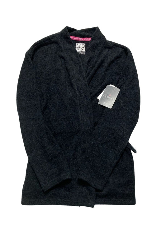 MUK LUKS Snuggle Up Sherpa Cardi GRAY S