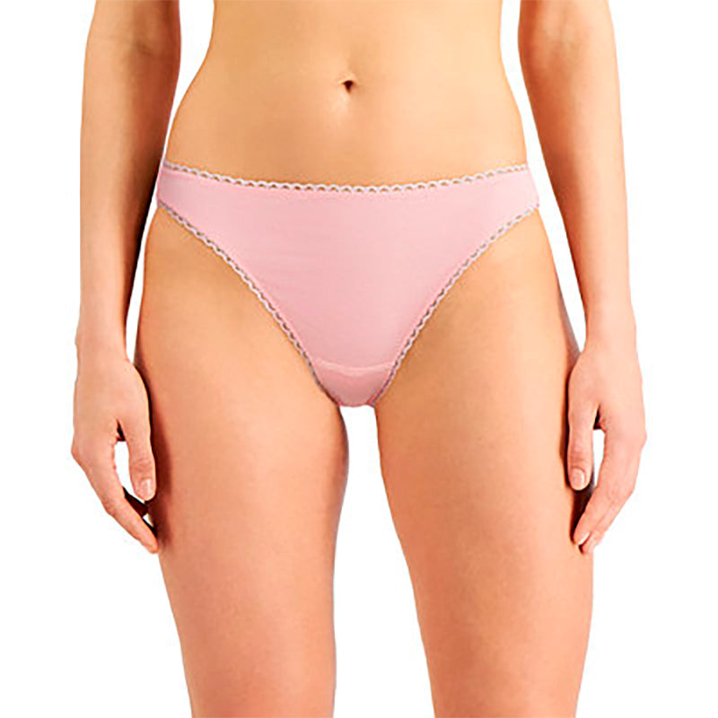 CHARTER CLUB Everyday Cotton Bikini Underwear ROSE L