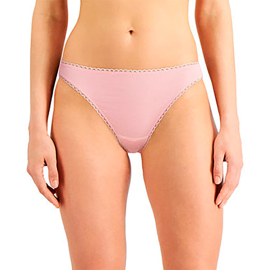 CHARTER CLUB Everyday Cotton Bikini Underwear ROSE L