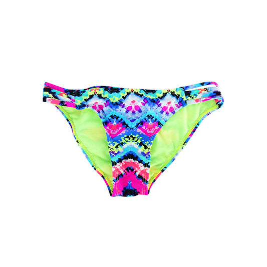 California Waves Rainbow Radio Strappy Bikini Multicolor XS