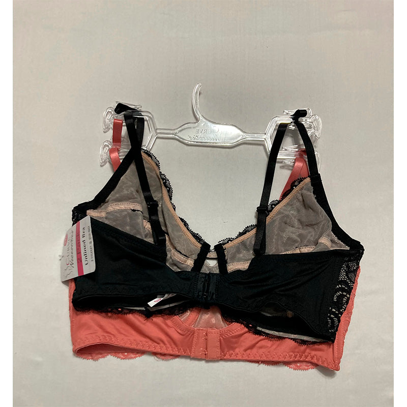 Curve Necessities Bra Lace 2 Pack Multicolor 34D