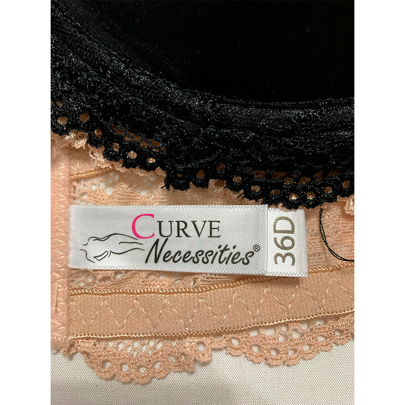 Curve 2 Pack Demi Bra Black/Beige 36D