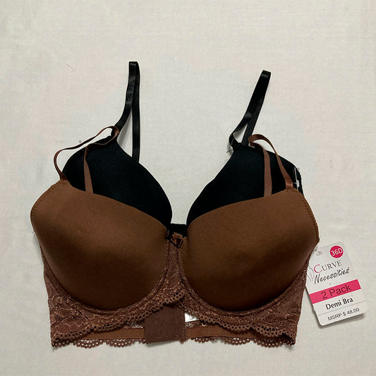 Curve Necessities Bra 2 Pack Multicolor 36D