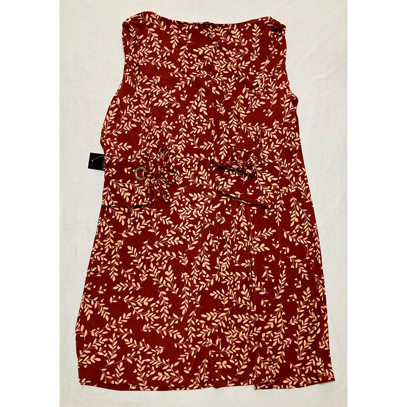 MSK PETITE Dress Burgundy Floral PL
