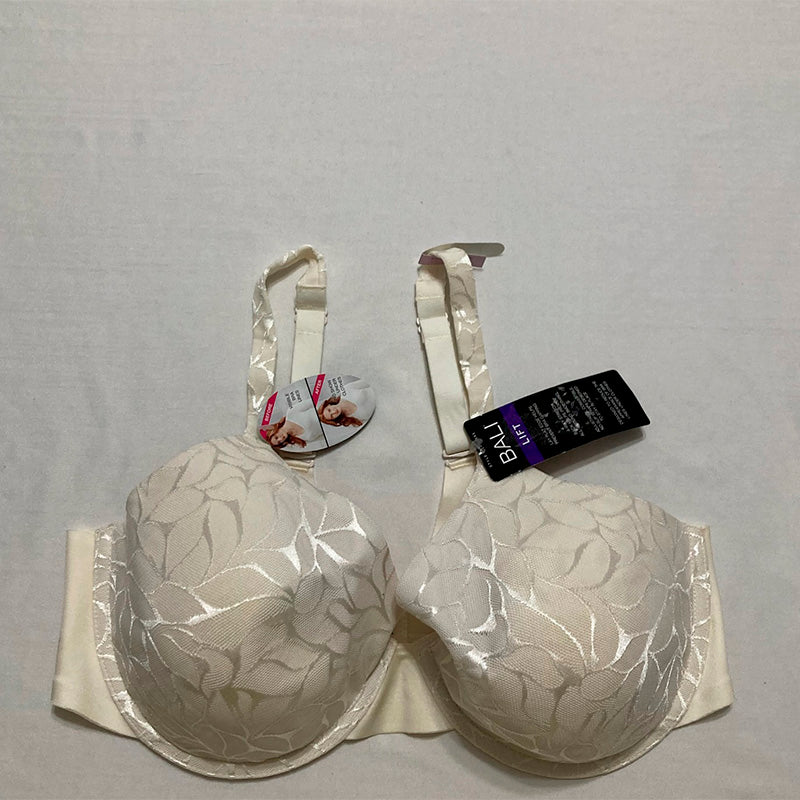 Bali Beauty Lift No Show Support Underwire Bra Pearl lace 36D