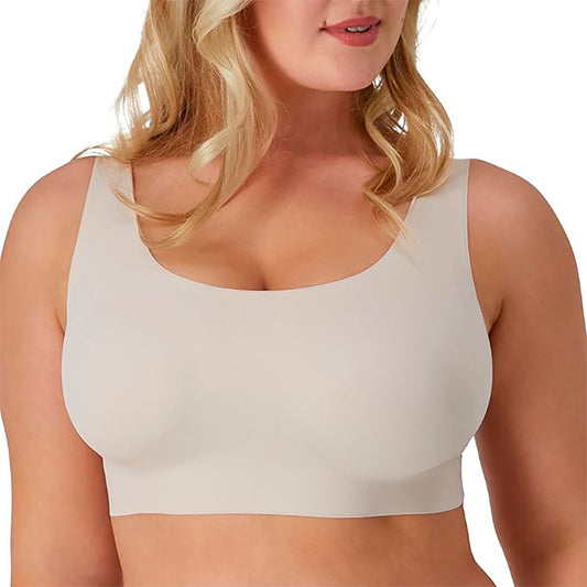 Bali Comfort Revolution Easylite Wireless Pullover Wirefree Full Coverage Bra Sandshell M