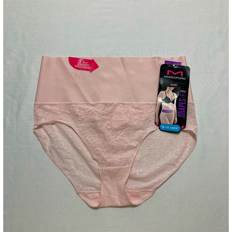 Maidenform Tummy Brief Firm Control Toning Underwear Pink 2XL