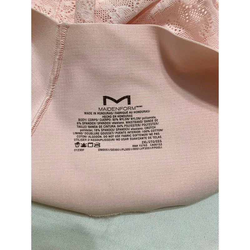 Maidenform Tummy Brief Firm Control Toning Underwear Pink 2XL