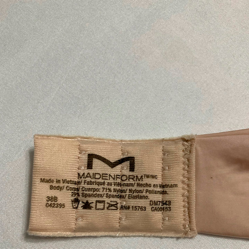 Maidenform Modern Demi Lightly Padded Convertible Underwire Sandshell 38B