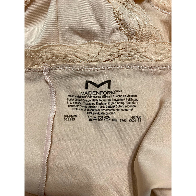 Maidenform  Underwear One Fab Fit Boyshort Panties with Lace Paris Nude 6