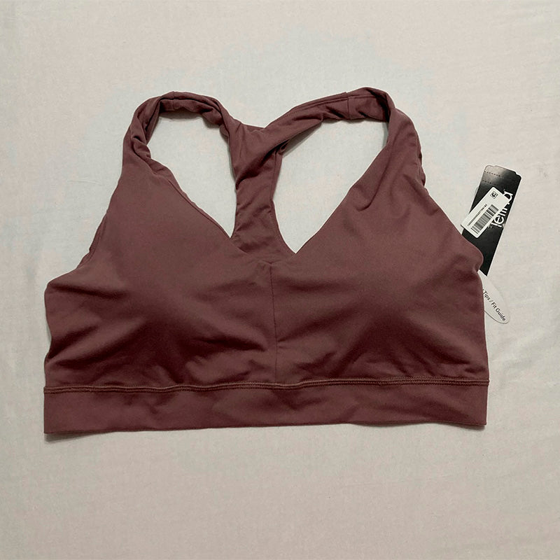 Felina  Velvety Soft Racerback Bralette Twilight Mauve XL